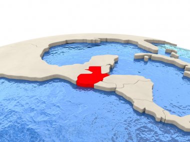 Guatemala sulu Denizi ile dünya üzerinde