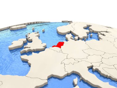 Hollanda Dünya ile sulu denizler üzerinde