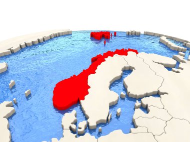 Norveç sulu Denizi ile dünya üzerinde