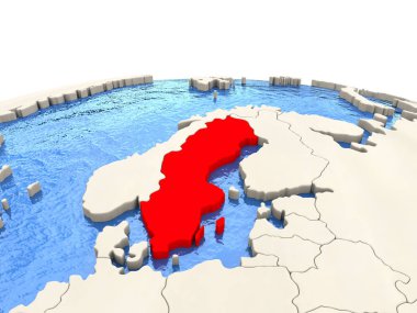 İsveç sulu Denizi ile dünya üzerinde