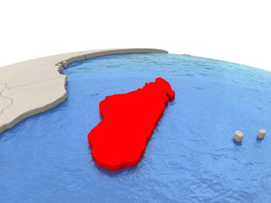 Madagaskar sulu Denizi ile dünya üzerinde