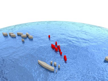 Vanuatu sulu Denizi ile dünya üzerinde