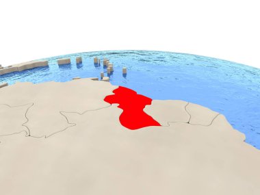 Dünya ile sulu denizler üzerinde Guyana