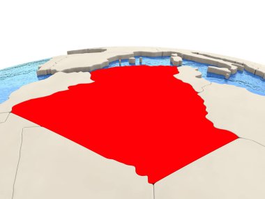 Cezayir dünya ile sulu denizler üzerinde