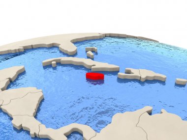 Jamaika sulu Denizi ile dünya üzerinde