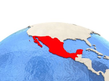 Meksika Dünya ile sulu denizler üzerinde