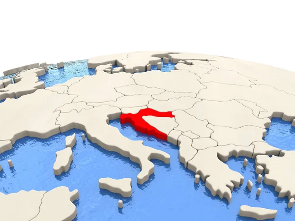 Hırvatistan dünya ile sulu denizler üzerinde