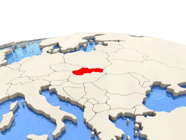 Slovakya dünya ile sulu denizler üzerinde — Stok fotoğraf