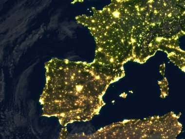 Iberia Planet Earth geceleri