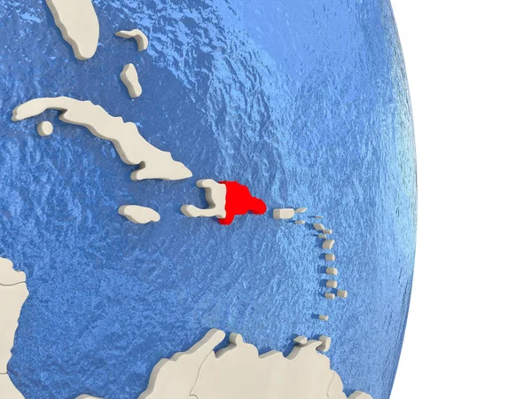 Dominikana na modelu Globus polityczny — Zdjęcie stockowe