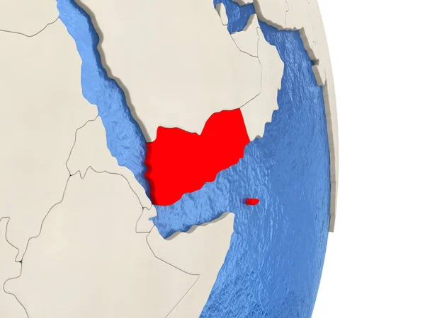 也门政治全球模型 — 图库照片