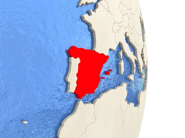 España en modelo de globo político —  Fotos de Stock