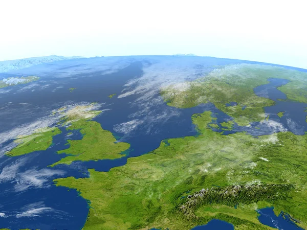 Europe occidentale sur la planète Terre — Photo