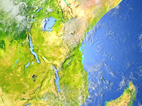 Grandes lagos de África en el planeta Tierra — Foto de Stock