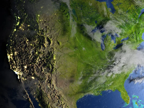 USA på planeten jorden — Stockfoto