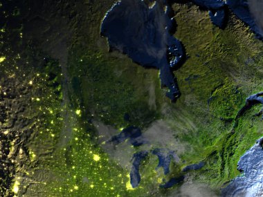 East coast Kanada Dünya - görünür okyanus tabanı üzerinde