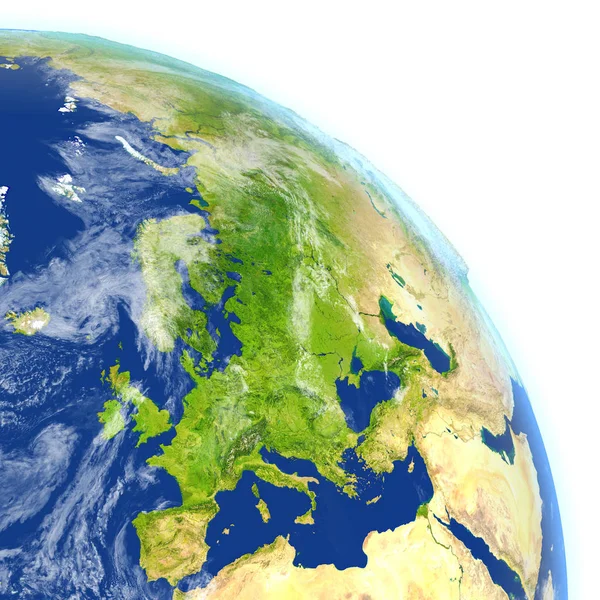 Europa på planetjorden — Stockfoto
