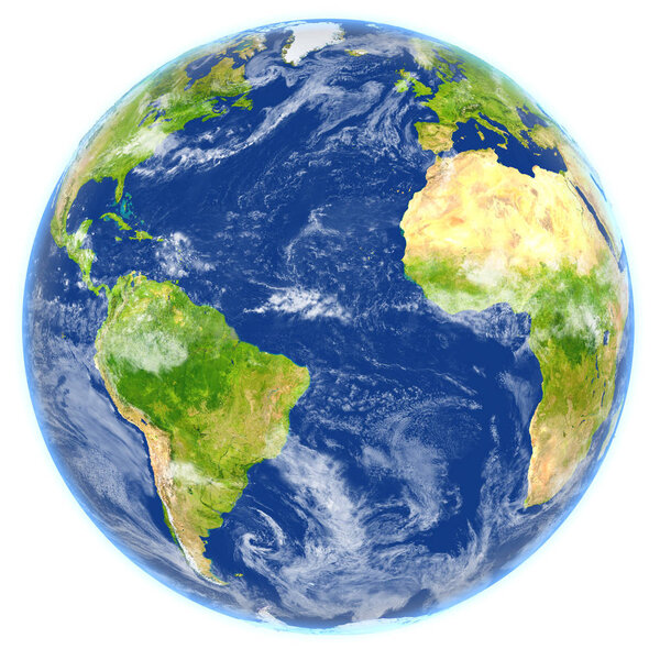 Atlantic Ocean on planet Earth — Stock Photo, Image