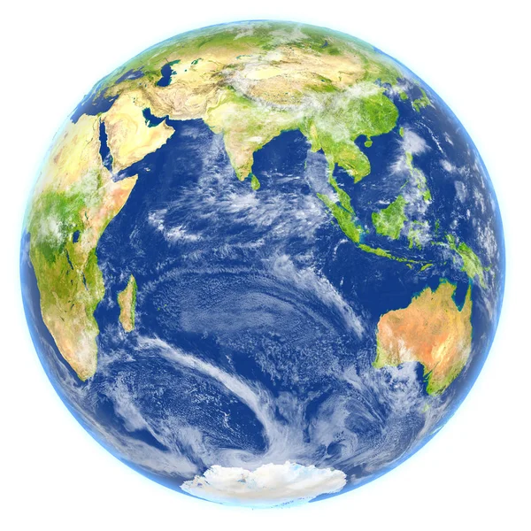 Индийский океан на планете Земля — стоковое фото