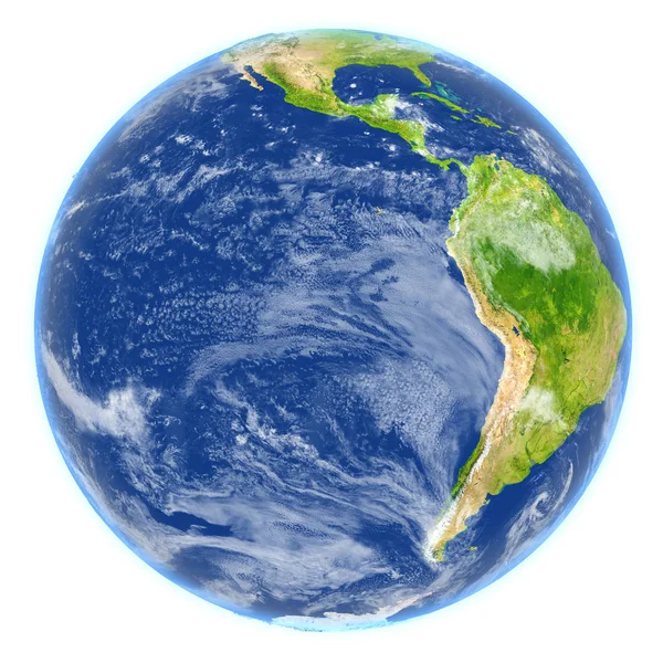 Wschodni Pacyfik na planecie Ziemia — Zdjęcie stockowe