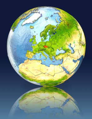 Çek Cumhuriyeti yansıması ile dünya üzerinde