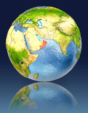 Umman yansıması ile dünya üzerinde