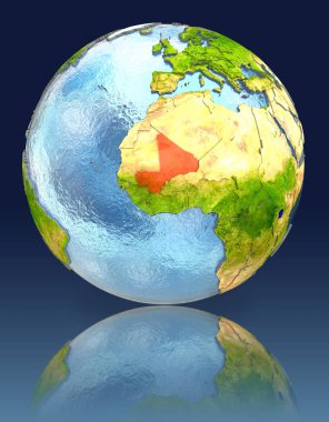 Mali yansıması ile dünya üzerinde