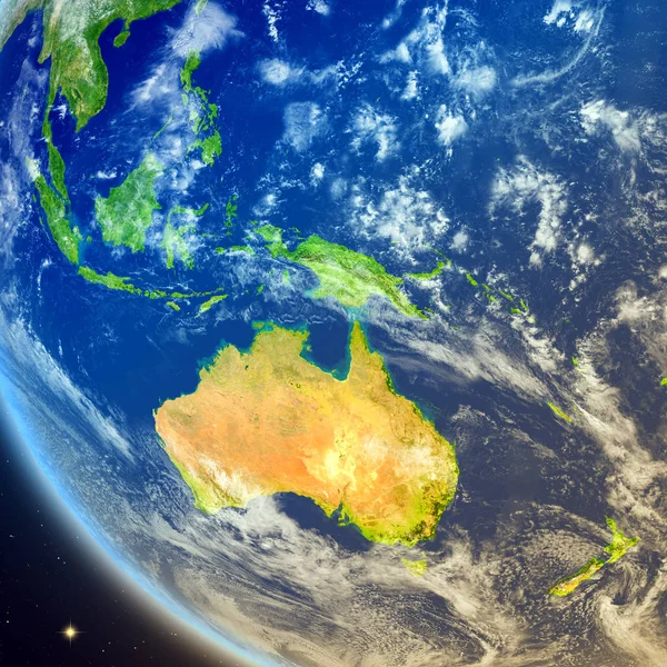 Australia dallo spazio — Foto Stock