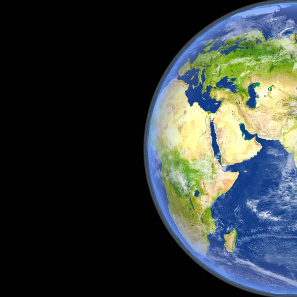 Uzaydan Orta Doğu — Stok fotoğraf