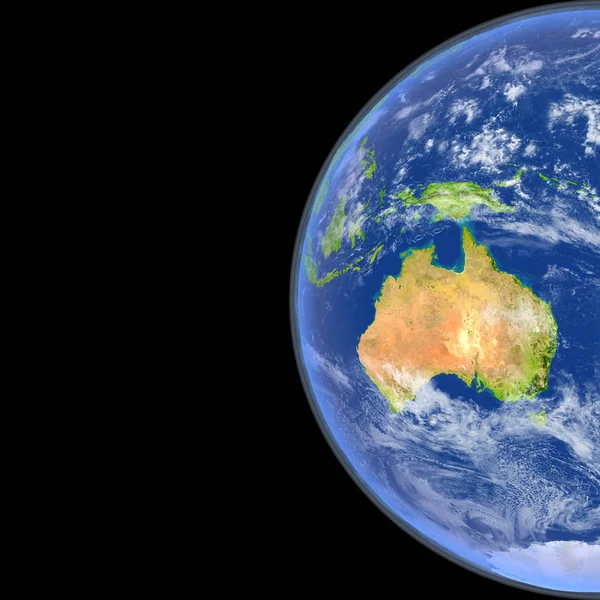 Australien från rymden — Stockfoto