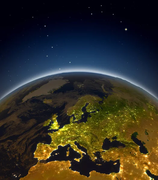 Európa éjjel — Stock Fotó