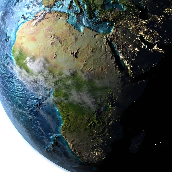 Afryka na planecie Ziemia — Zdjęcie stockowe
