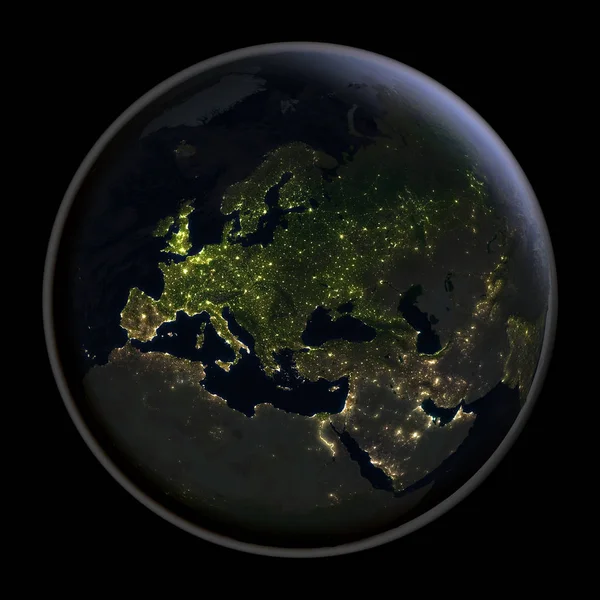 夜の領域からヨーロッパ — ストック写真