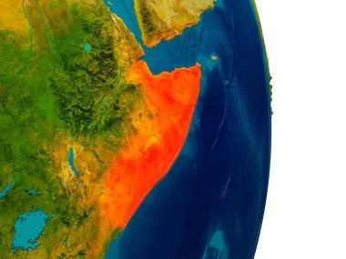 Somali Dünya gezegeninin modeli