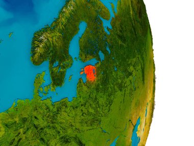 Estonya Dünya gezegeninin modeli