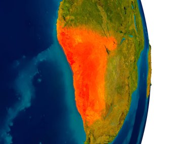 Namibya modeli Dünya gezegeninin