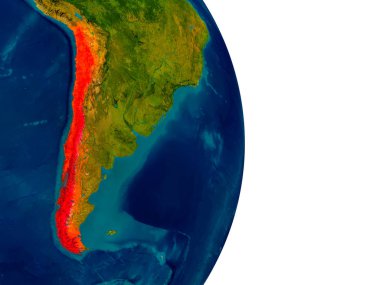 Şili Dünya gezegeninin modeli