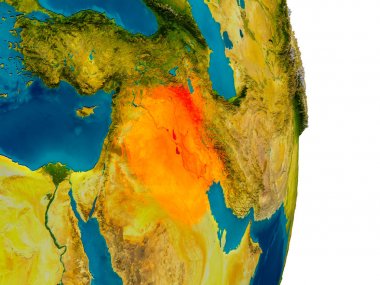 Irak Dünya gezegeninin modeli