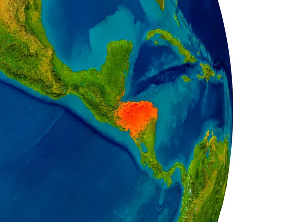 Honduras-modell, a Föld bolygó — Stock Fotó
