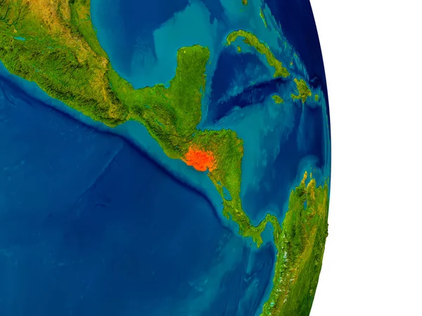 萨尔瓦多的地球模型 — 图库照片