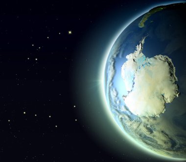 Yörüngeden Antractic