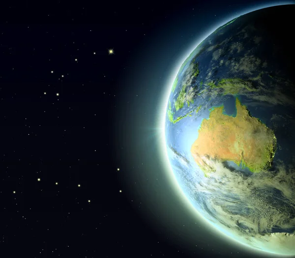 Australien från orbit — Stockfoto