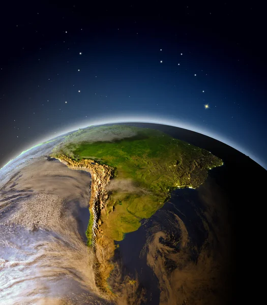 Sudamérica desde la órbita —  Fotos de Stock