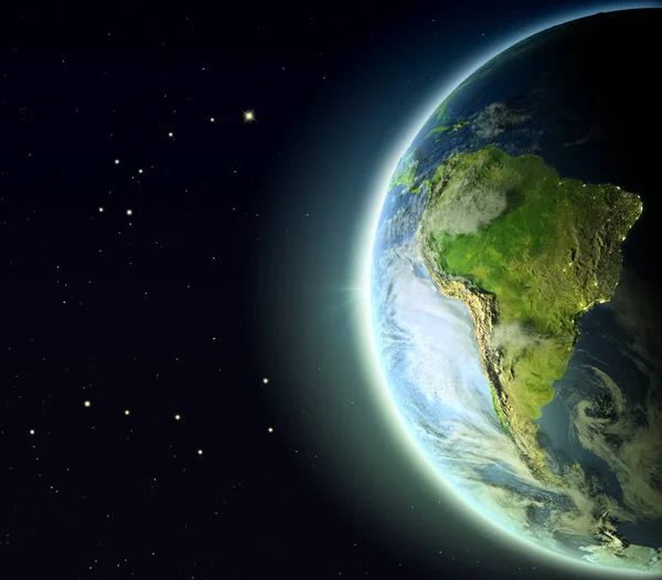 Sudamérica desde la órbita —  Fotos de Stock