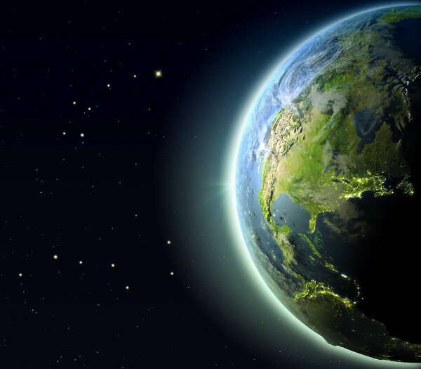 North America from orbit