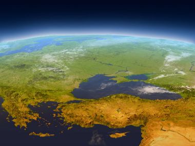 Uzaydan Türkiye ve Karadeniz Bölgesi