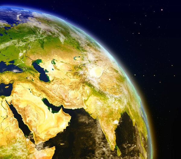 Middle East from space