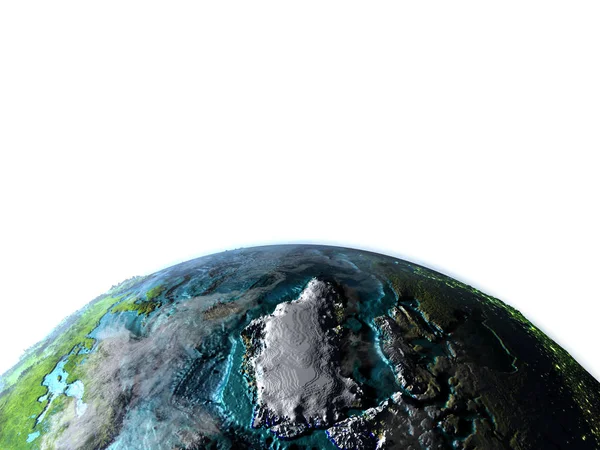 Grenlandii na planecie Ziemia — Zdjęcie stockowe