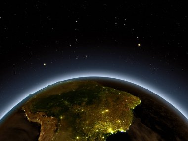 Güney Amerika, gece