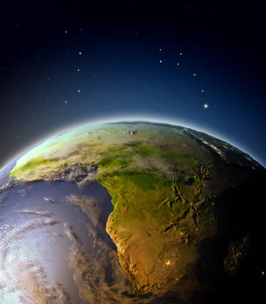 Африка с орбиты — стоковое фото